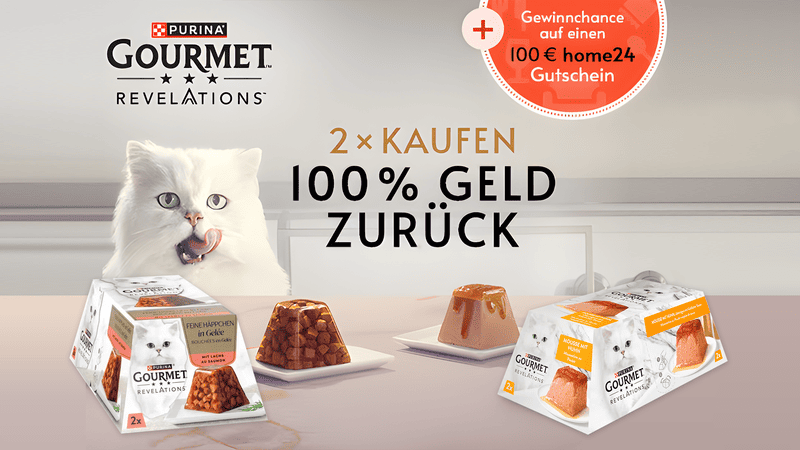 GOURMET Revelations Geld-Zurück-Aktion mit Gewinnchance