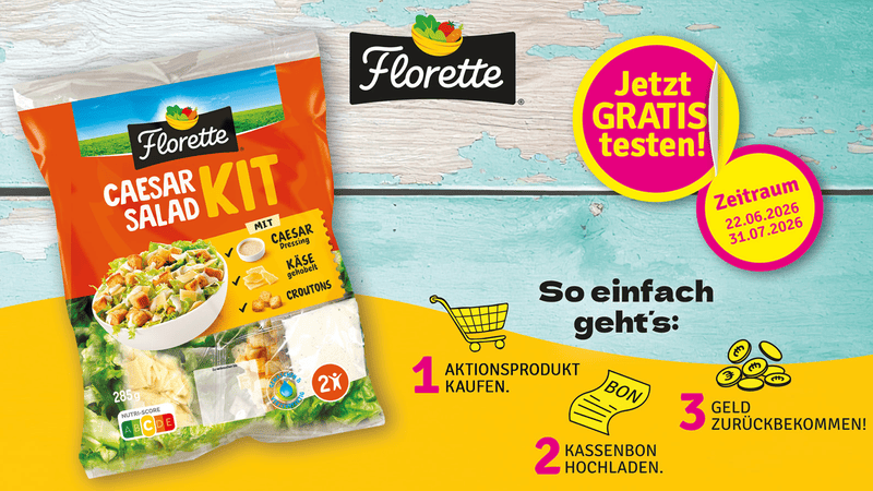 Florette Caesar Salad Kit Gratis Testen