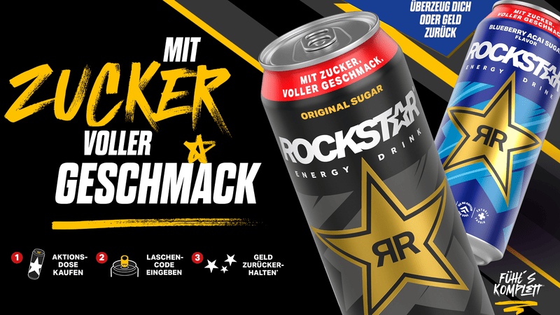 Rockstar Blueberry Acai & Original Gratis Testen