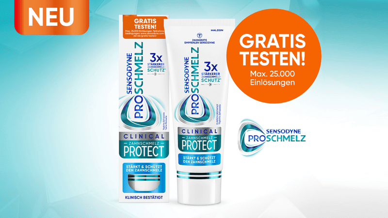 Sensodyne Proschmelz Clinical Zahnschmelz Protect Zahnpasta Gratis Testen