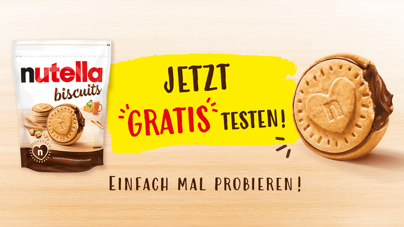 Nutella Biscuits Gratis Testen