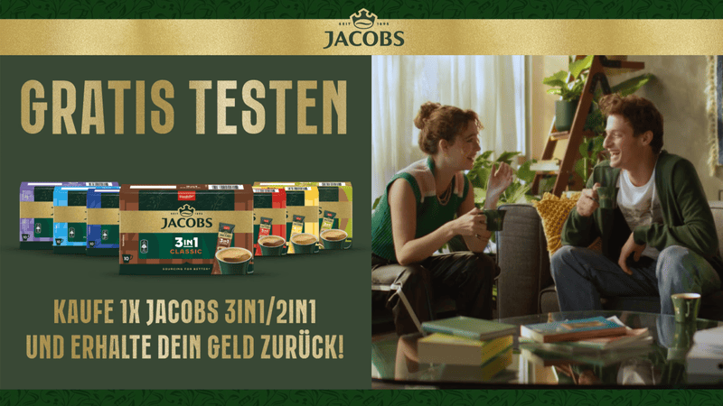 Jacobs 3in1 Sticks Gratis Testen
