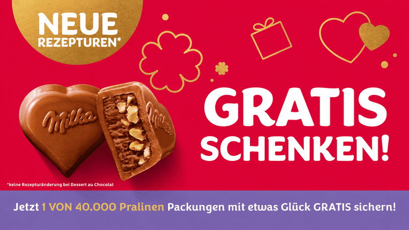 Milka Pralinen Gratis