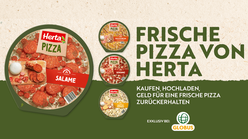 [Globus] Herta Frische Pizza Gratis Testen