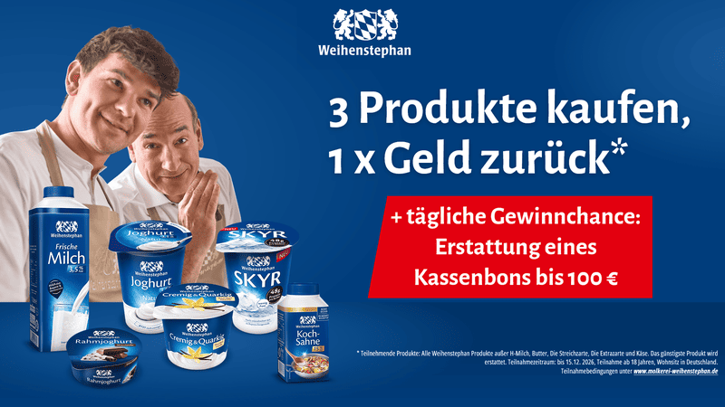 Weihenstephan Cashback-Aktion + Gewinnchance