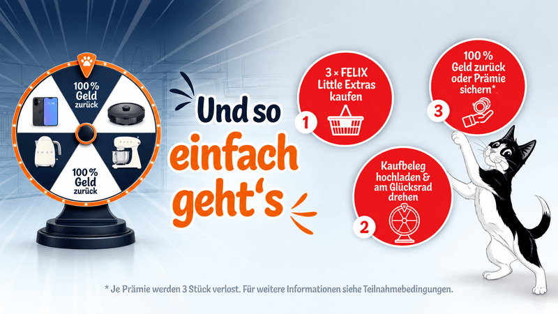 FELIX Little Extras mit Geld-Zurück-Garantie oder Sachpreis gewinnen