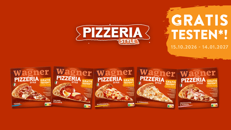Original Wagner Pizzeria Style Pizza Gratis Testen