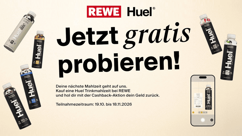 [Rewe] Huel Gratis Testen