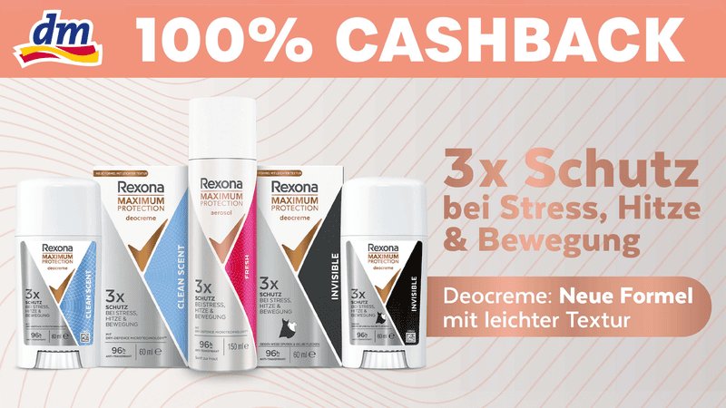 [DM] Rexona Maximum Protection Gratis Testen