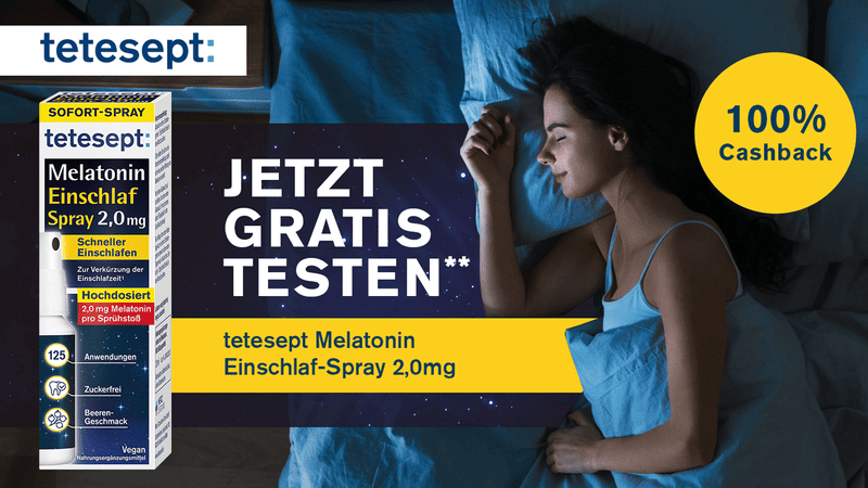 Tetesept Melatonin Einschlaf-Spray Gratis Testen