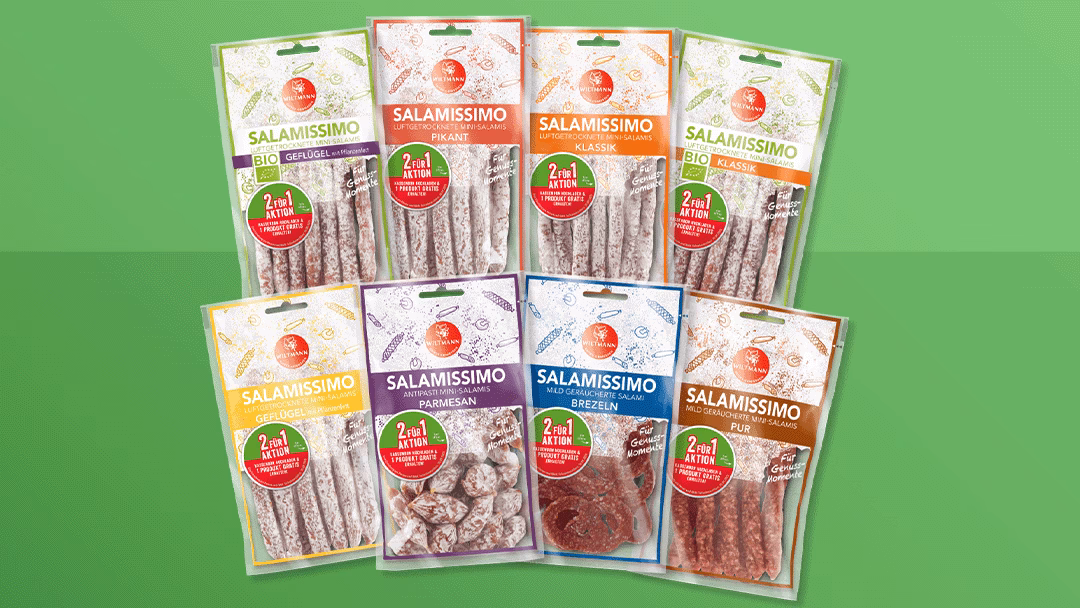 2für1-Aktion: Wiltmann Salami Snacks