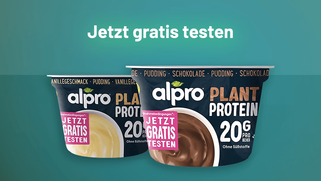 Alpro Plant High Protein Pudding Gratis Testen