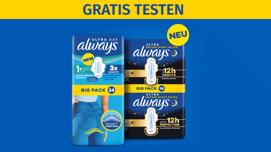 Always Binden BigPack Gratis Testen