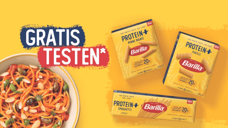 Barilla Protein+ Pasta Gratis testen