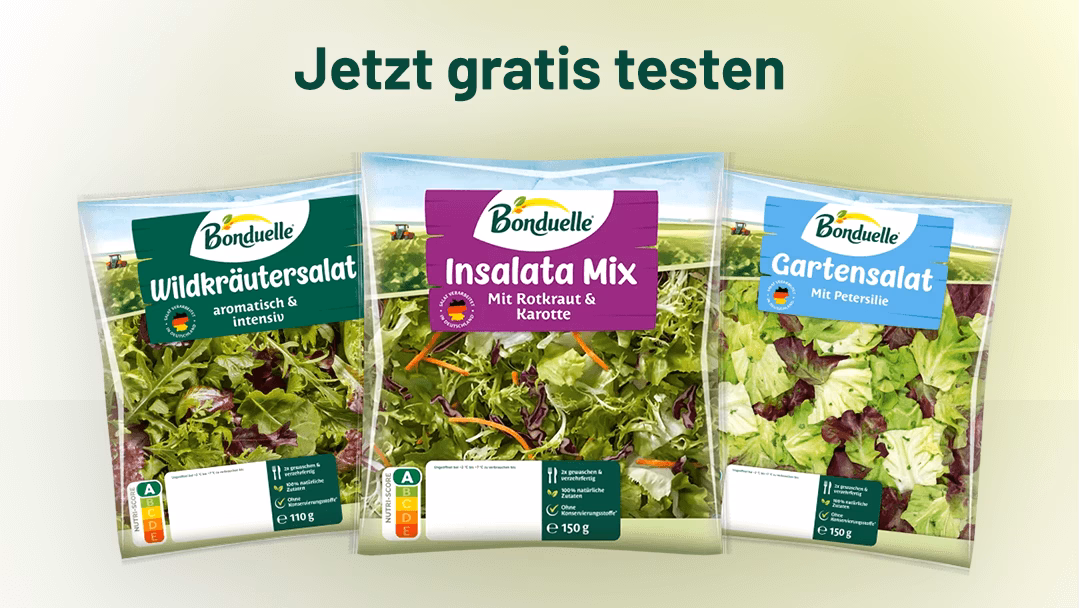 Bonduelle Frische Salate Gratis Testen