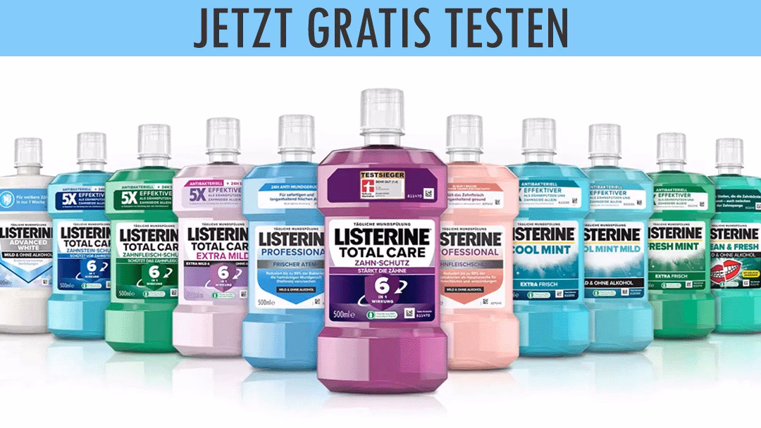 Cashback-Listerine-Mundspülung-kostenlos-testen Listerine Mundspülung mit 100 % Cashback kostenlos testen.