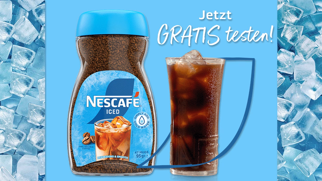 Cashback-Nescafé-Iced-Gratis-Testen-Aktion Jetzt 100 % Cashback auf Nescafé Iced Instantkaffee sichern mit der gratis Testen Aktion