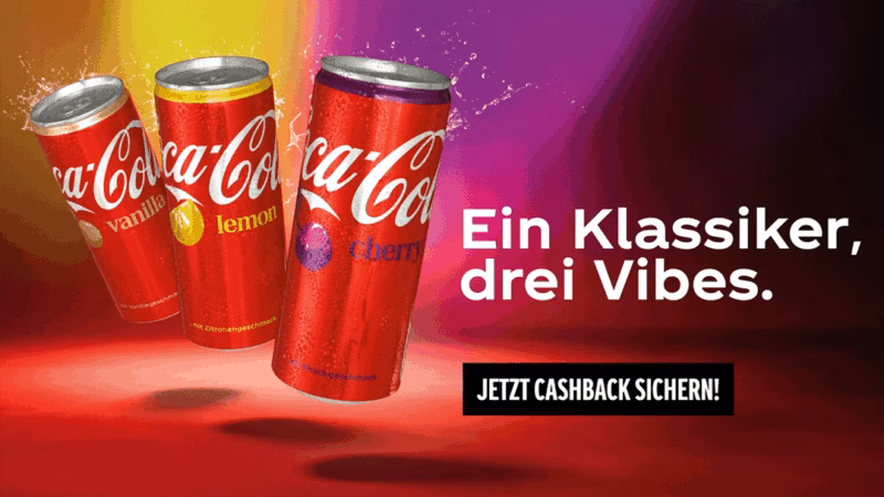 Coca-Cola: Bis zu 100 % Cashback oder 2 € auf Multipacks