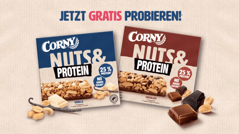 Corny Nuts & Protein Gratis Testen