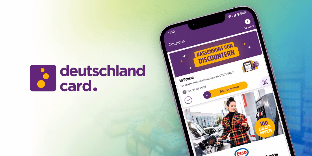 Deutschland Card Cashback-App Punkte sammeln