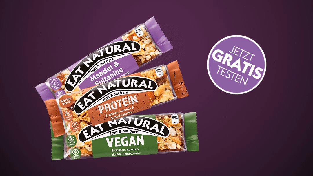 Eat Natural Riegel oder Multipack Gratis Testen