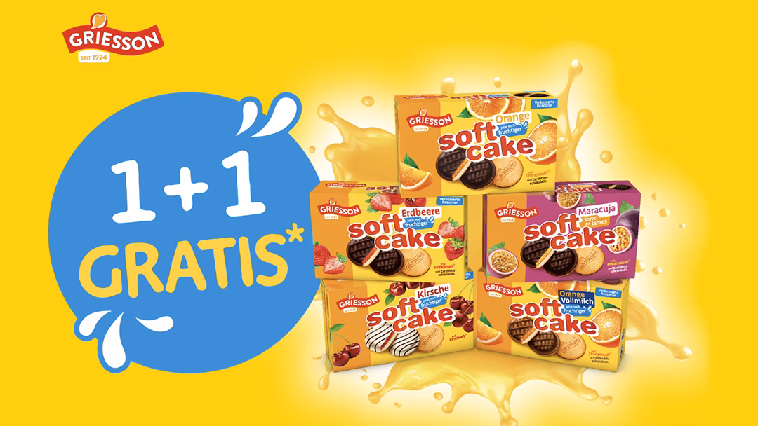 Griesson soft cake 2-für-1 Cashback-Aktion