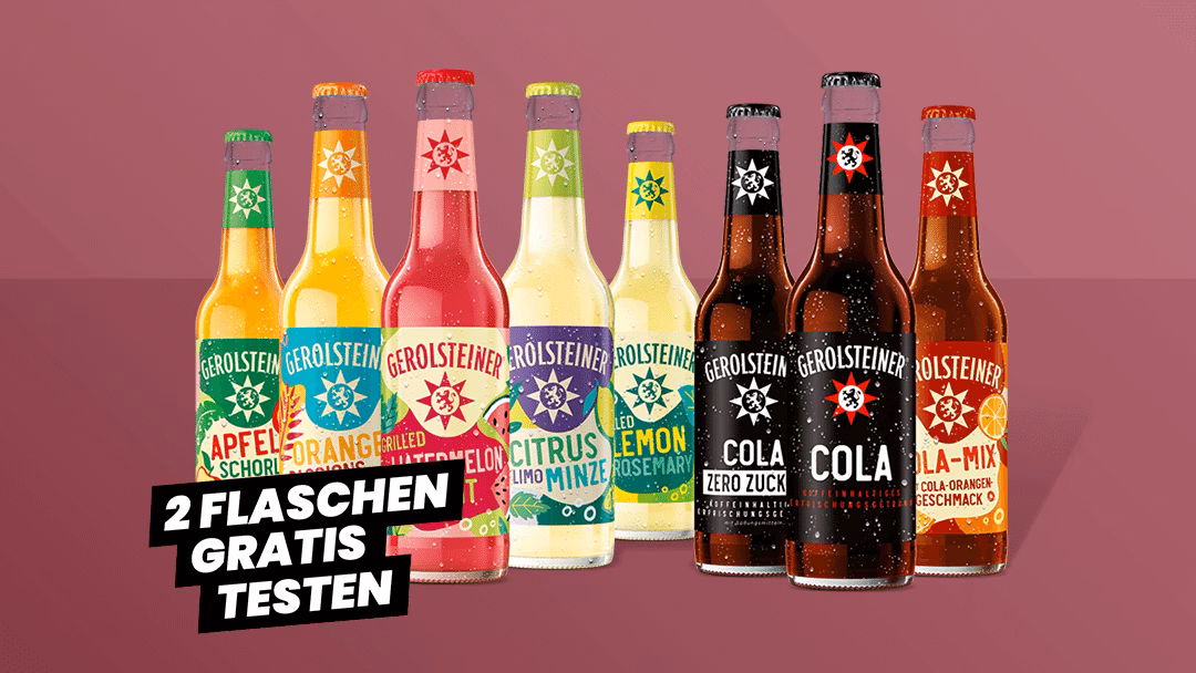 Gerolsteiner Erfrischungsgetränke Gratis Testen