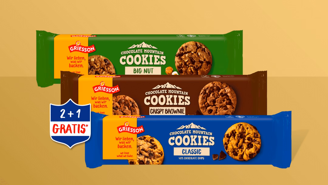 Griesson Cookies – 3für2 Aktion
