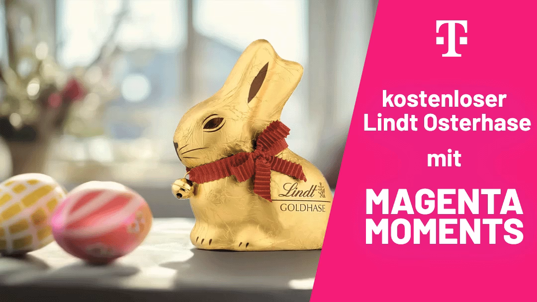 Gratis Lindt Schokohase über die MeinMagenta App sichern