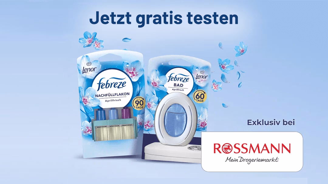 Febreze Gratis – 100 % Cashback nur bei Rossmann