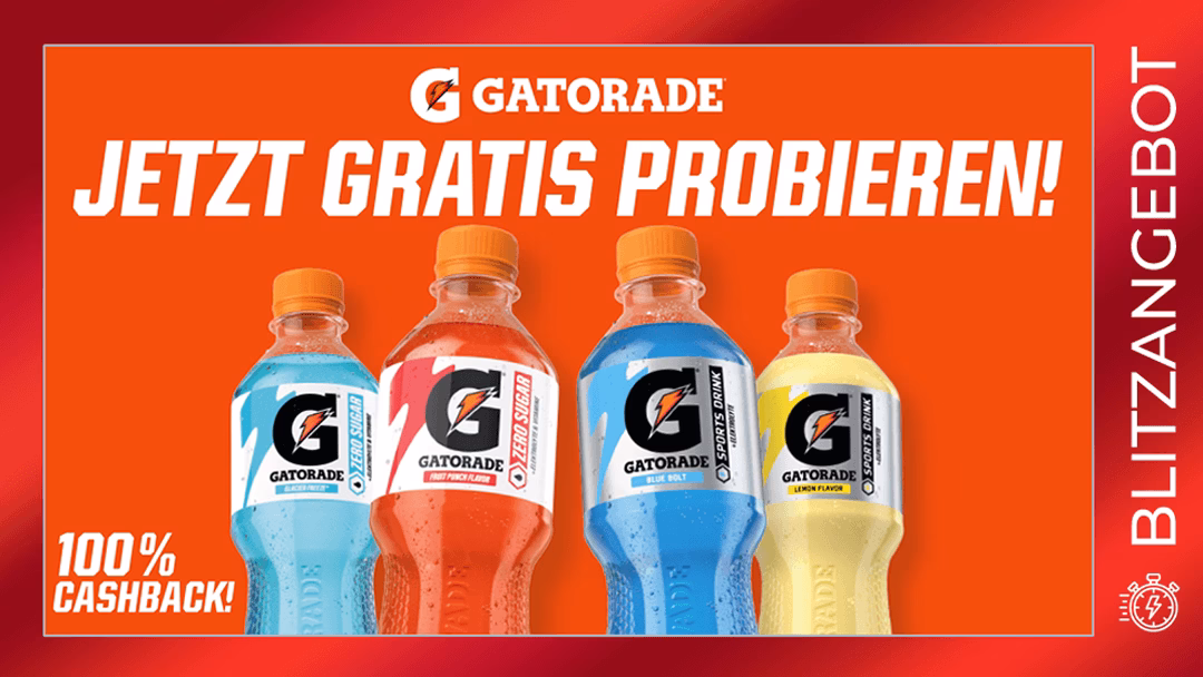 [Scondoo] Gatorade Sports Drink & Gatorade Zero Gratis Testen