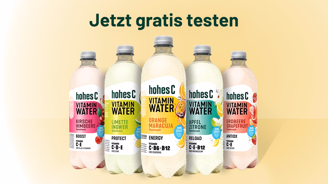 Gratis testen hohes C Vitamin Water