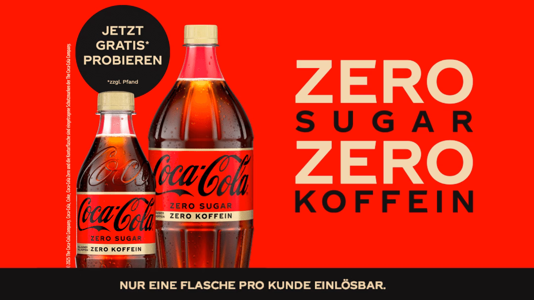 Gratis Coca Cola Zero Sugar & Koffein