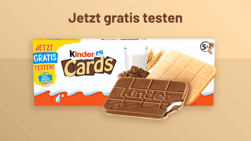 Kinder Cards Gratis testen