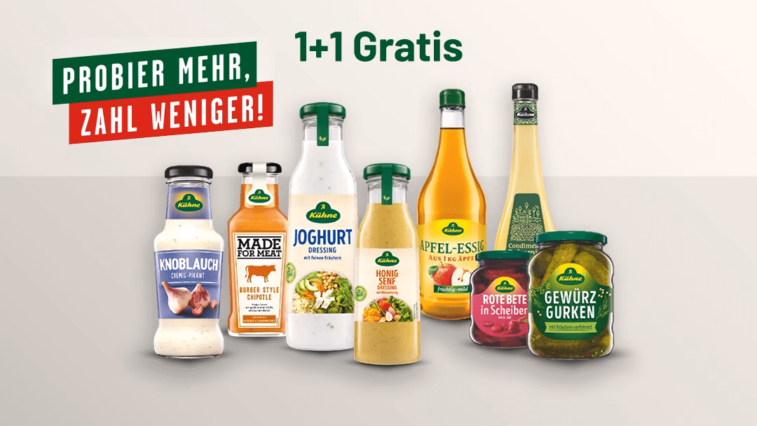 Kühne 2für1 Cashback-Aktion