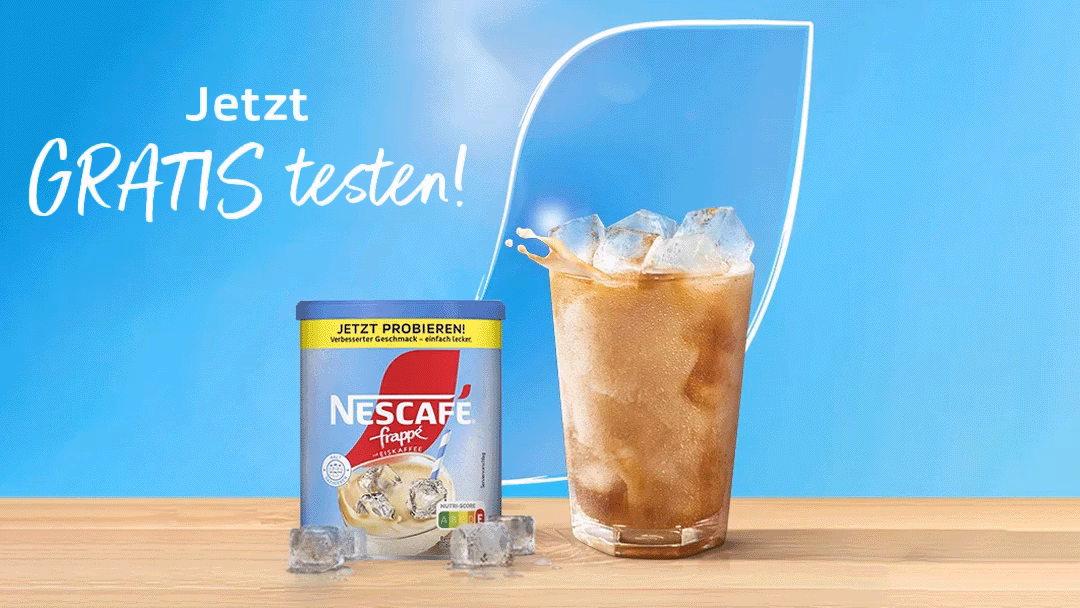 Nescafé-frappé-Eiskaffee-kostenlos-Cashback Nescafé frappé Typ Eiskaffee mit 100 % Cashback kostenlos genießen