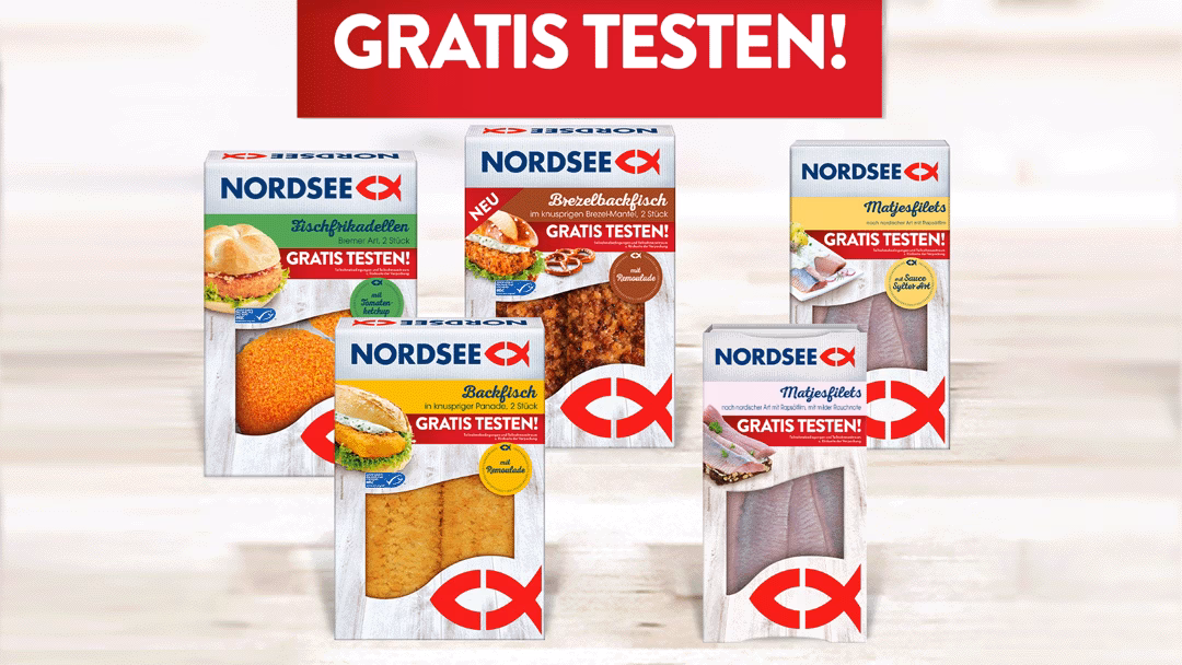 Fisch von Nordsee Gratis testen – 100 % Cashback