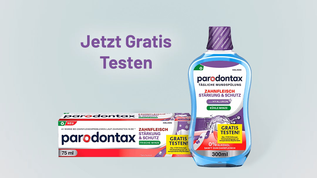 Parodontax Zahnpasta oder Mundspülung Gratis Testen