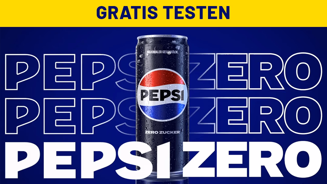 Pepsi Zero Gratis Testen - Geld-zurück-Aktion 2026