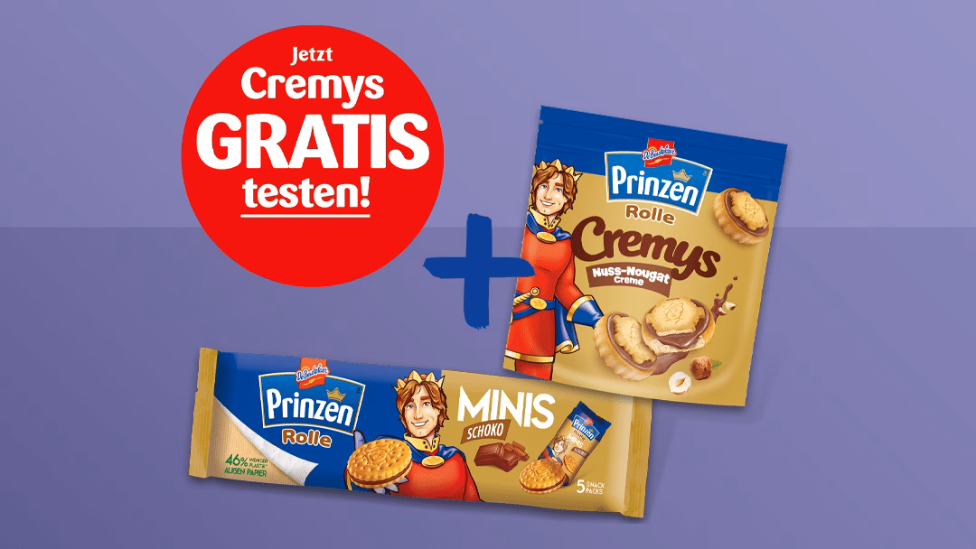 Prinzen Rolle Minis kaufen und Cremys gratis dazu