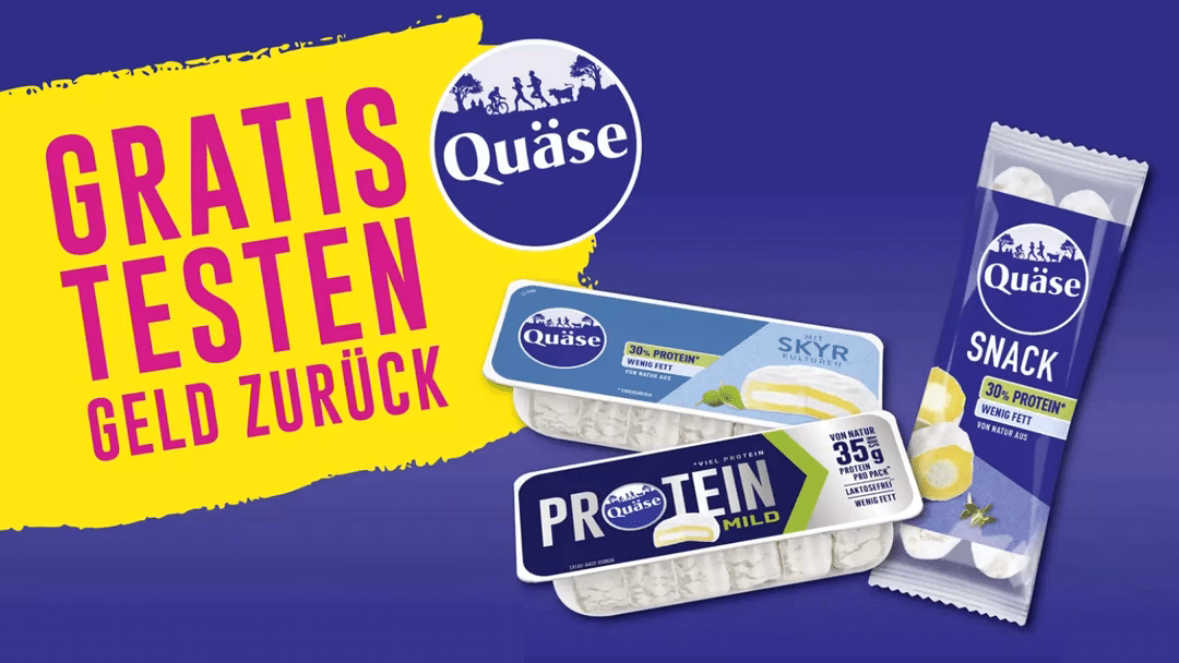 Quäse Snack-Größen kostenfrei testen