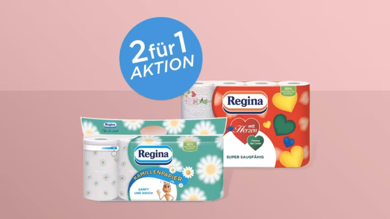 Regina testen mit der 2für1-Aktion