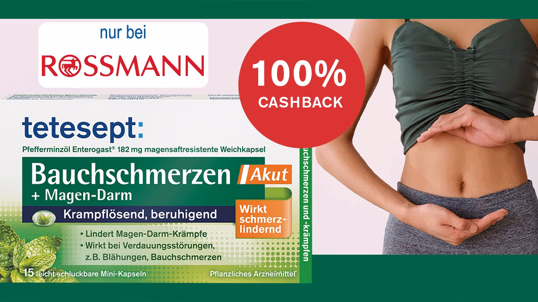 [Rossmann] tetesept Bauchschmerzen Akut kostenlos