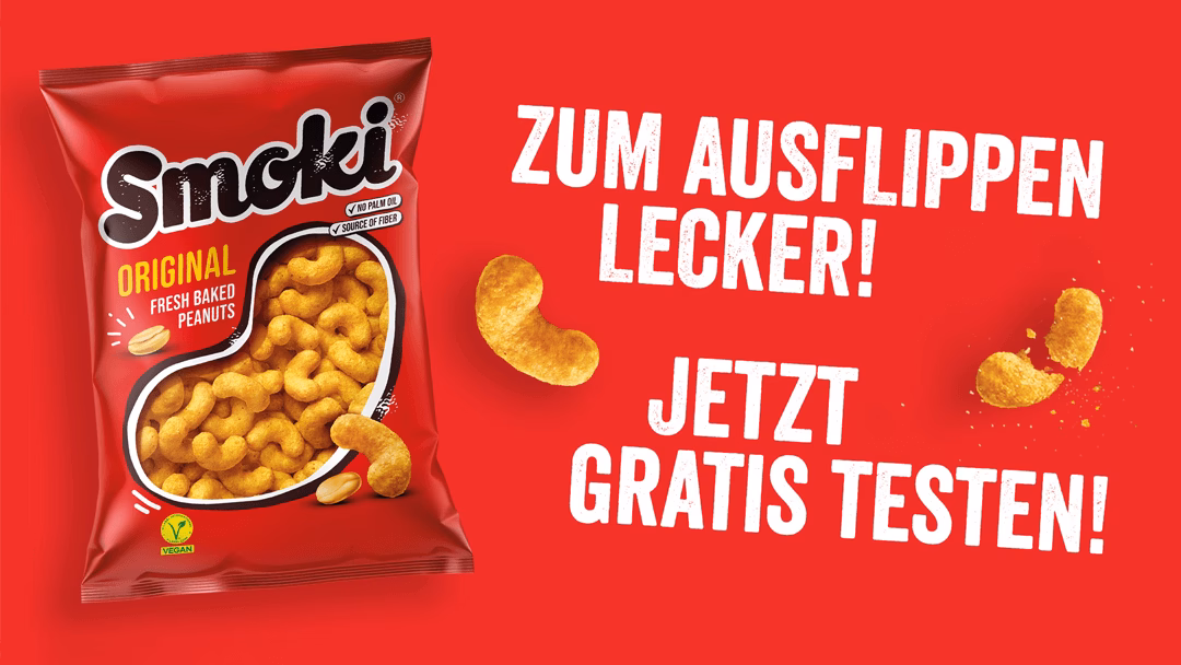 Smoki Erdnussflips: Jetzt gratis testen! Smoki Erdnussflips: Jetzt gratis testen!