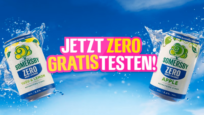 Somersby Zero Apple und Yuzu & Lemon gratis testen