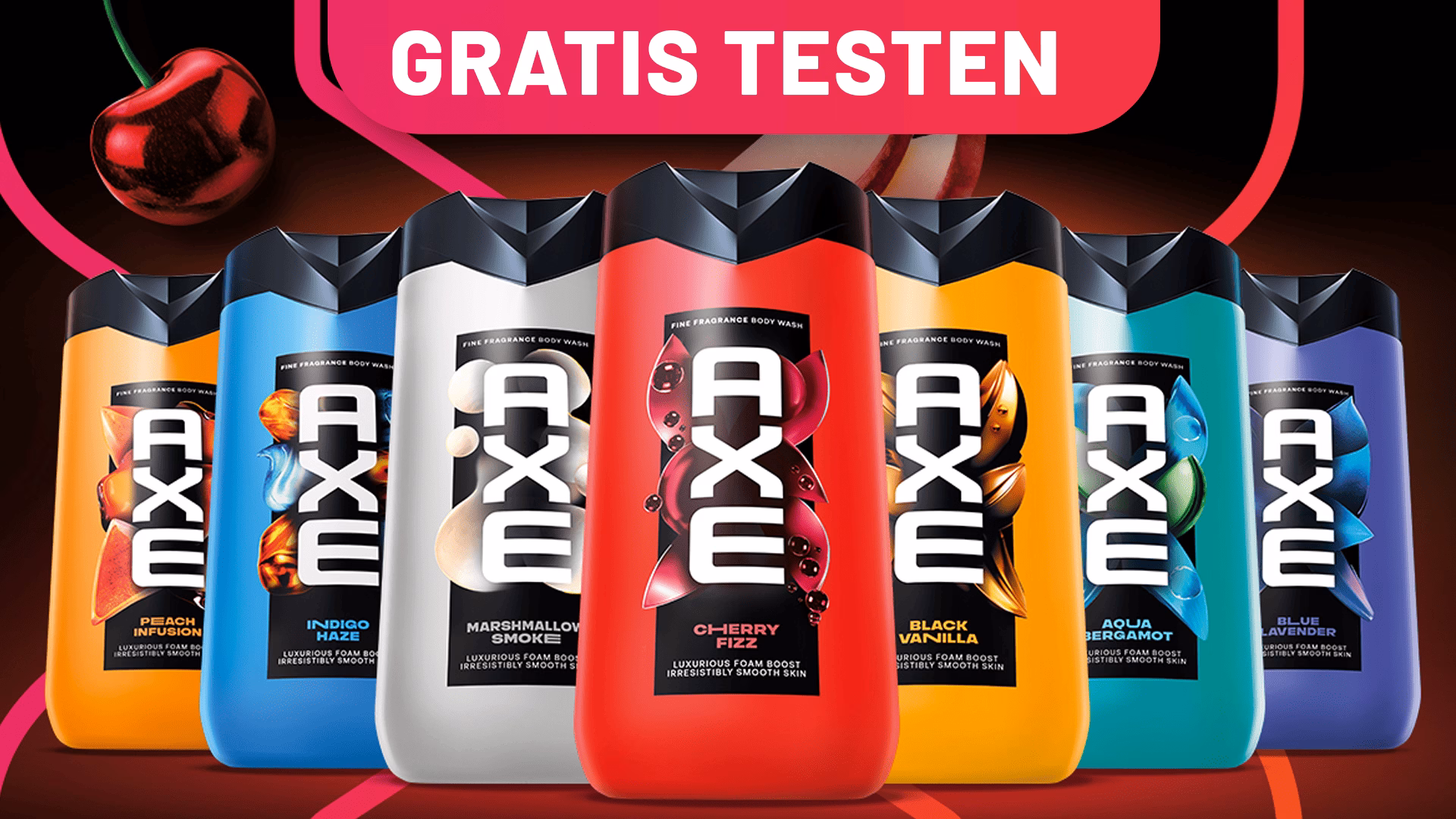 Teste jetzt das neue AXE Fine Fragrance Body Wash Gratis! AXE Fine Fragrance Body Wash Gratis Testen