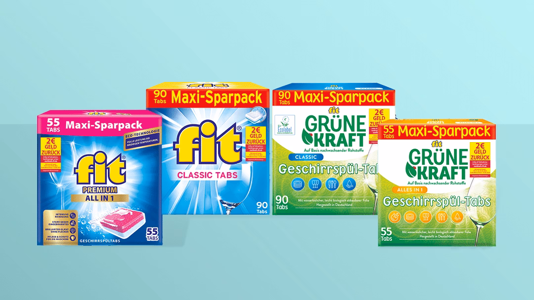 2€ Cashback fit Geschirrspültabs 2 € Cashback für fit Geschirrspültabs