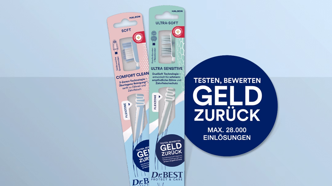 Dr. Best Zahnbürste Testen und Geld zurückerhalten