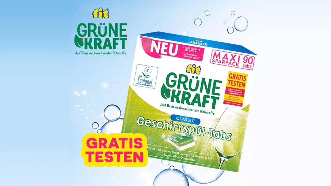 fit Grüne Kraft Classic Geschirrspül-Tabs – Kostenlos Testen