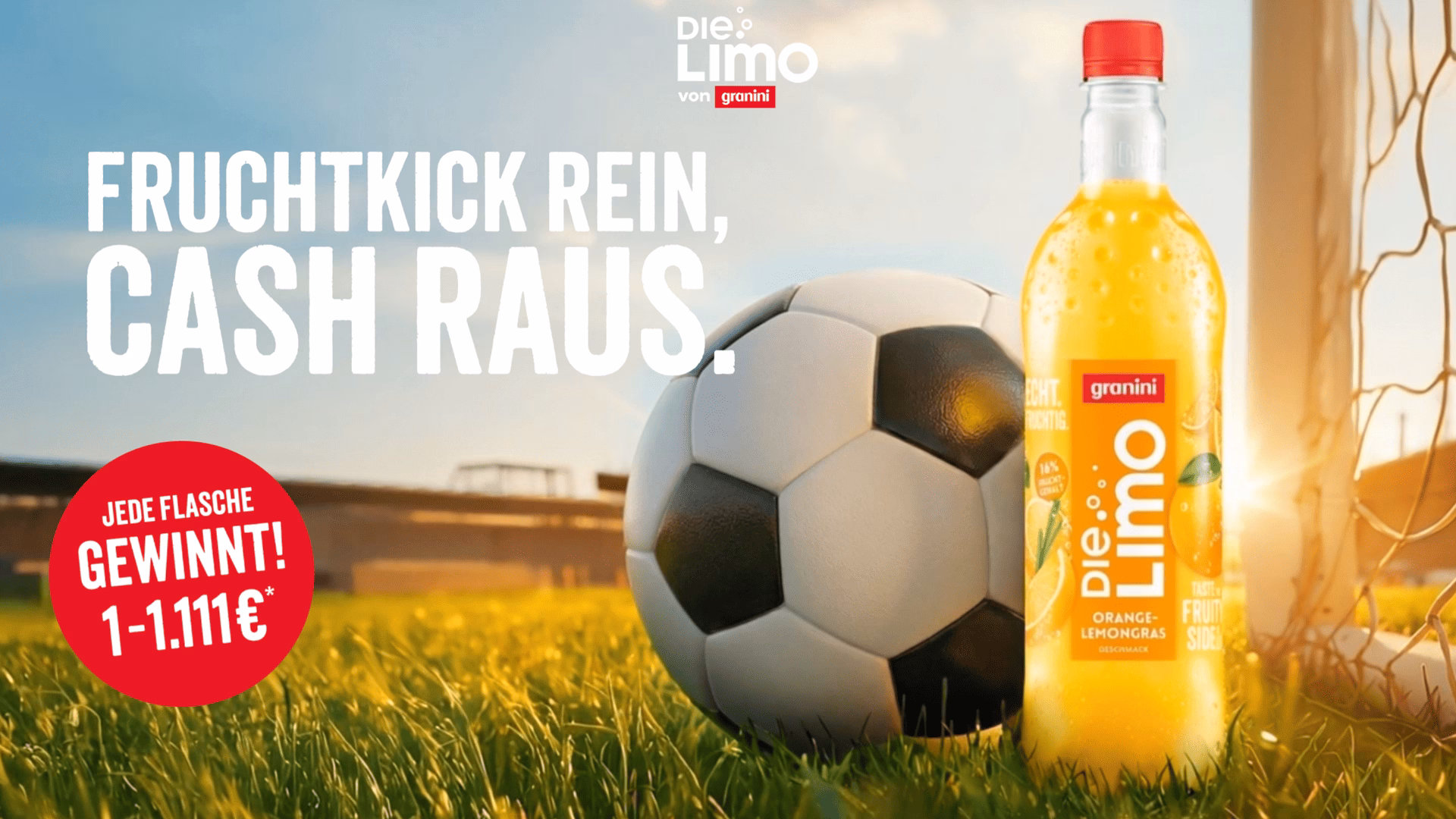 Granini DIE LIMO 1 € bis 1111 € Cashback gewinnen